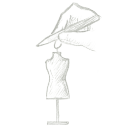 prove e creazione abito Sartoria Creativa abiti su misura unici e cuciti a mano con passione e cura artigianale